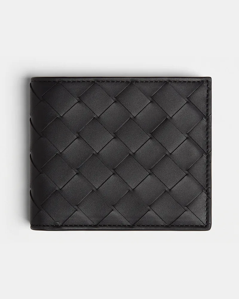 Bottega Veneta Intrecciato Bi-fold Portemonnaie Black