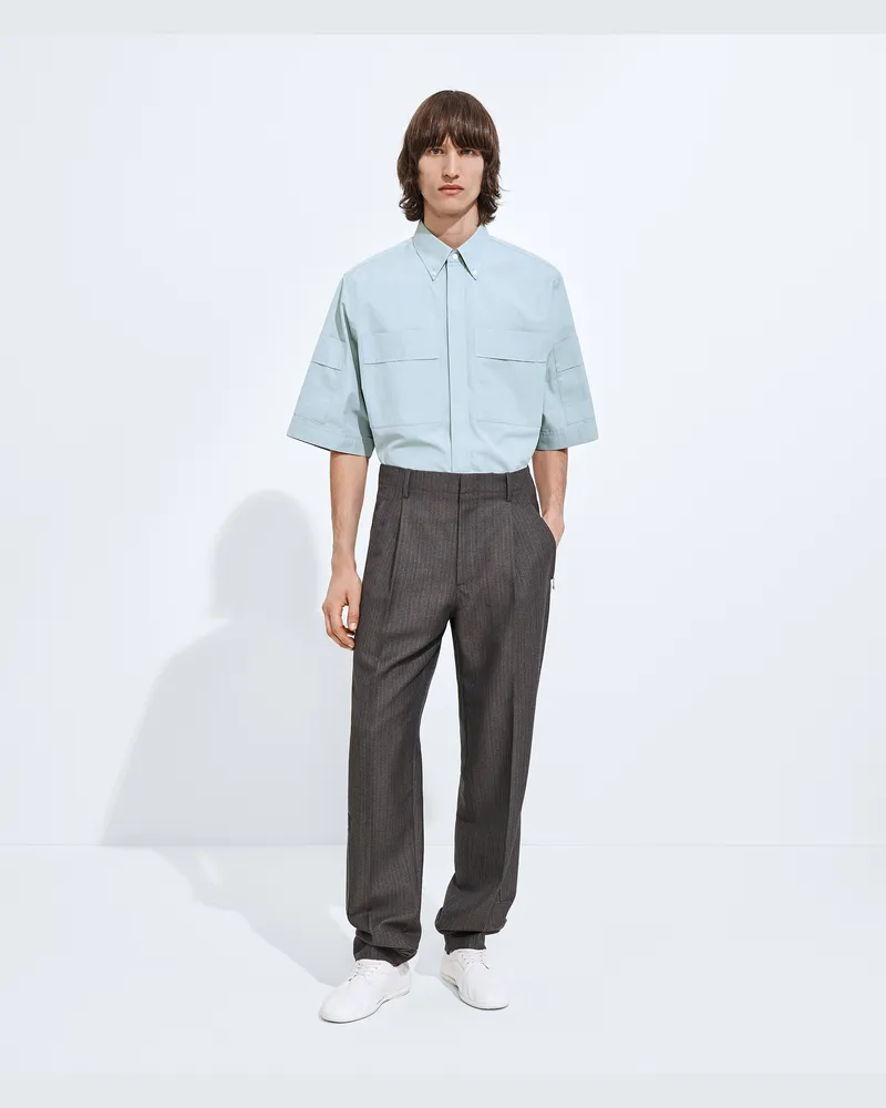 Bottega Veneta Hose aus Wolle und Mohair-Grau - Herren Grau