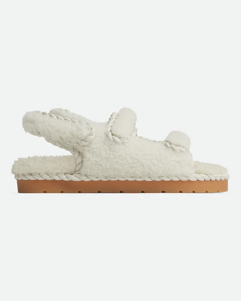 Bottega Veneta Flache Jack Sandalen Popcorn