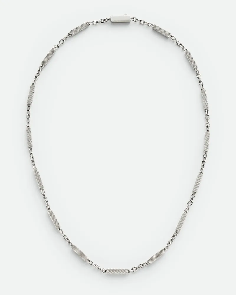 Bottega Veneta Pen Chain Halskette Silver
