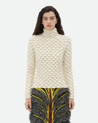 Bottega Veneta Fish Scale Pullover Aus Wolle Dove