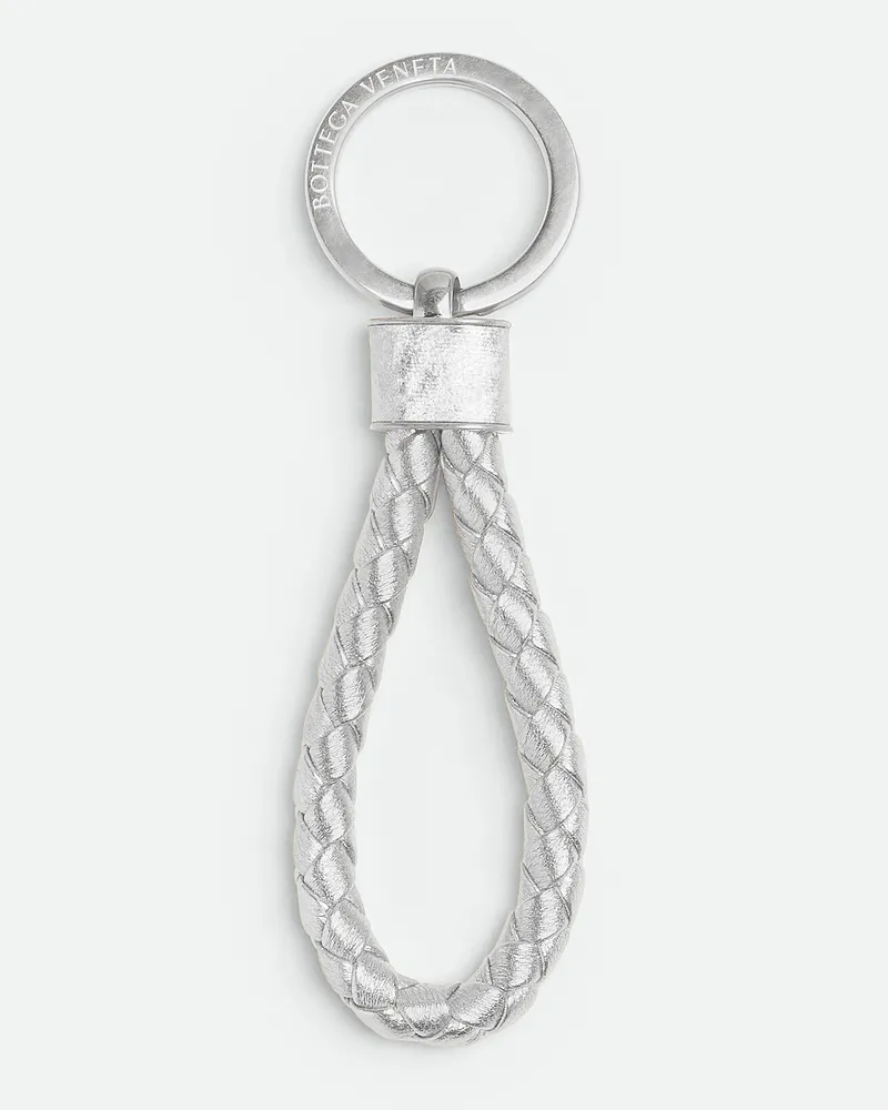 Bottega Veneta Intreccio Schlüsselanhänger - Grau - Damen Grau