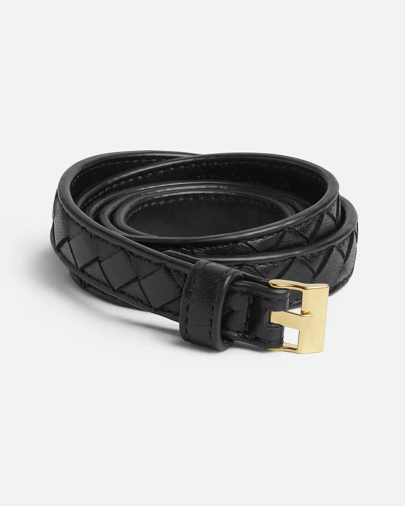 Bottega Veneta Dünner Watch Gürtel Black