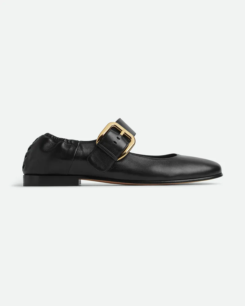 Bottega Veneta Astaire Mary-jane Ballerinas Black