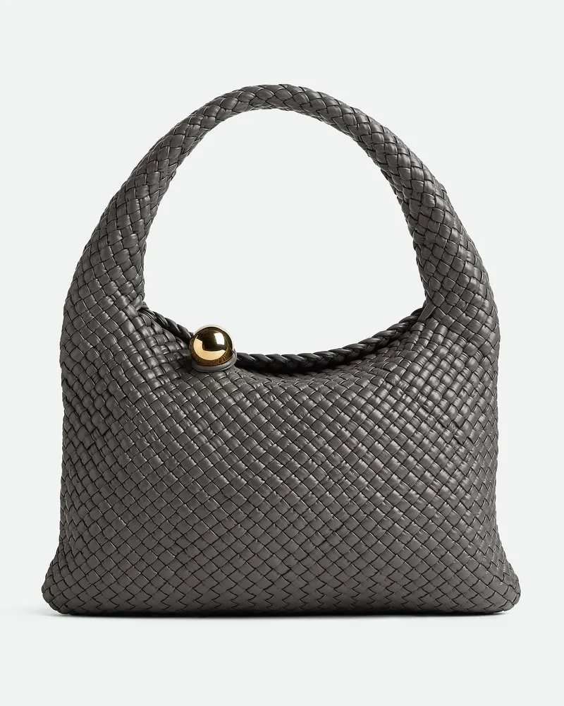 Bottega Veneta Tosca Baci - Grau & Silberfarben - Damen - 100 % Kalbsleder Grau