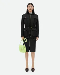 Bottega Veneta Waterproof Kurzer Parka Au Baumwolle Fondant