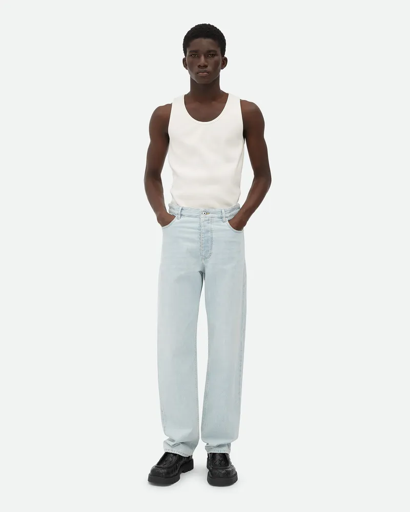 Bottega Veneta Extra Gebleichte, Weite Jeans Light