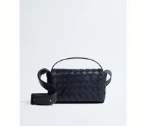 Intrecciato Mini-Tasche mit Überschlag-Blau - Herren