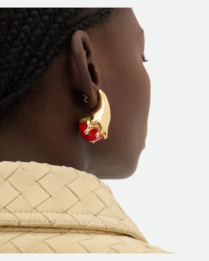 Bottega Veneta Mittelgroße Drop Ohrringe Chili