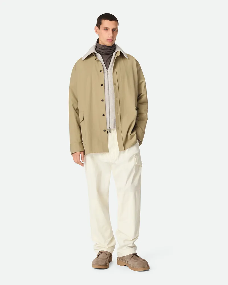Bottega Veneta Overshirt Aus Leichtem Baumwolltwill - Beige - Herren Baumwolle Beige
