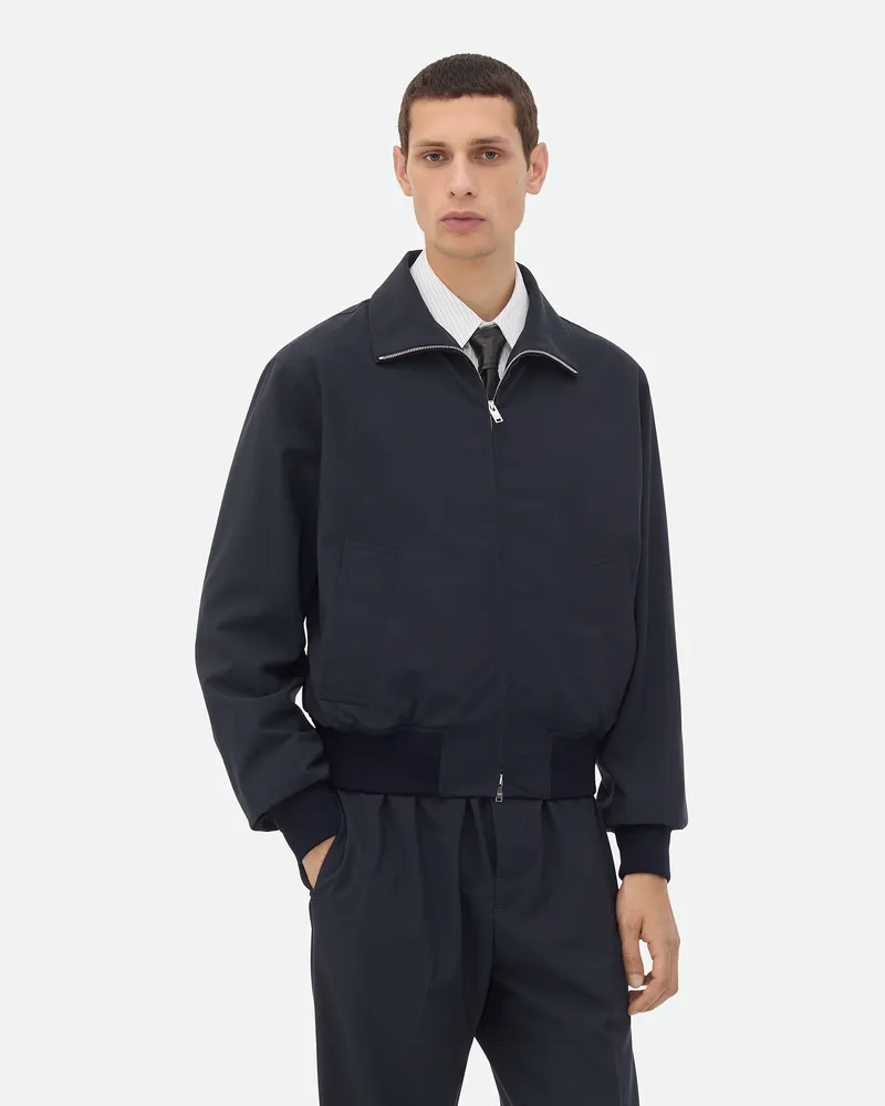 Bottega Veneta Blouson Aus Feiner Wolle - Blau - Herren Wolle Blau