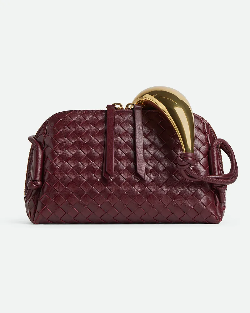 Bottega Veneta Concert Pouch Mit Henkel Barolo