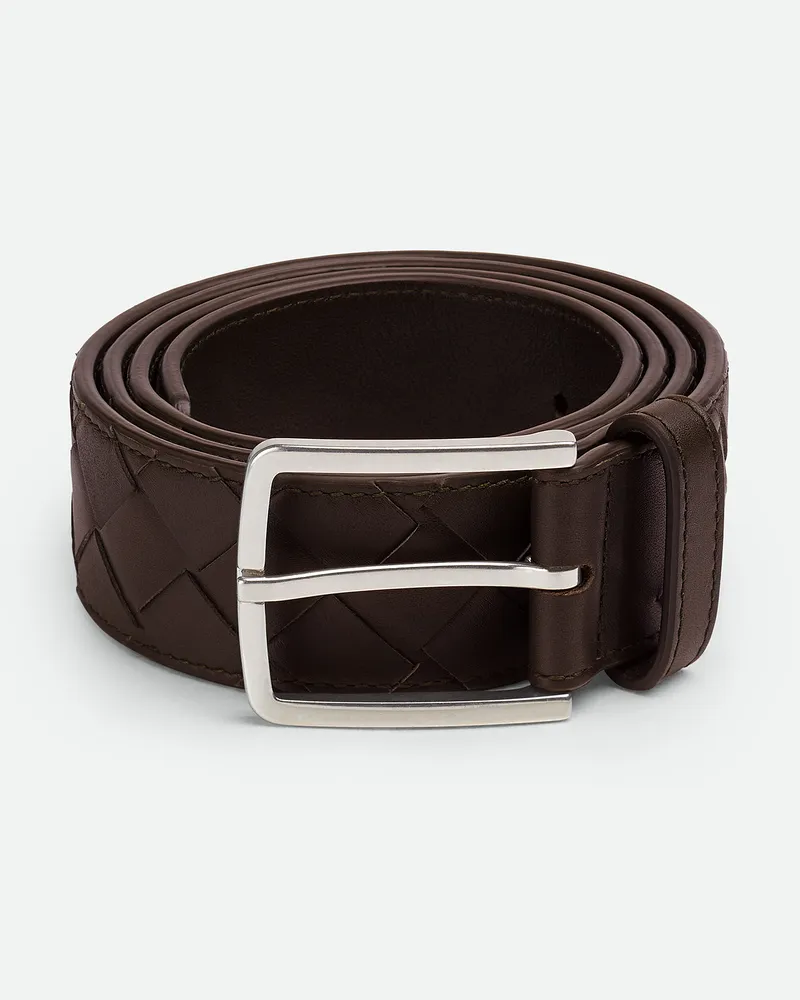 Bottega Veneta Intrecciato Gürtel - Braun - Herren 100 % Kalbsleder Braun