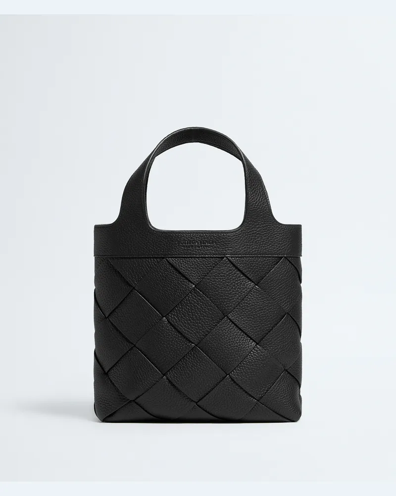 Bottega Veneta Kleine Diago Tote Bag - Schwarz - Herren - 100 % Kalbsleder Schwarz