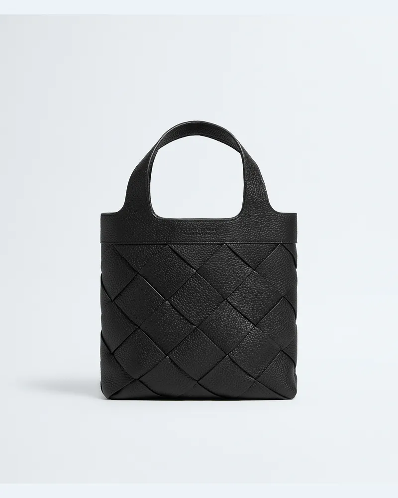 Bottega Veneta Kleine Diago Tote Bag - Schwarz - Herren - 100 % Kalbsleder Schwarz