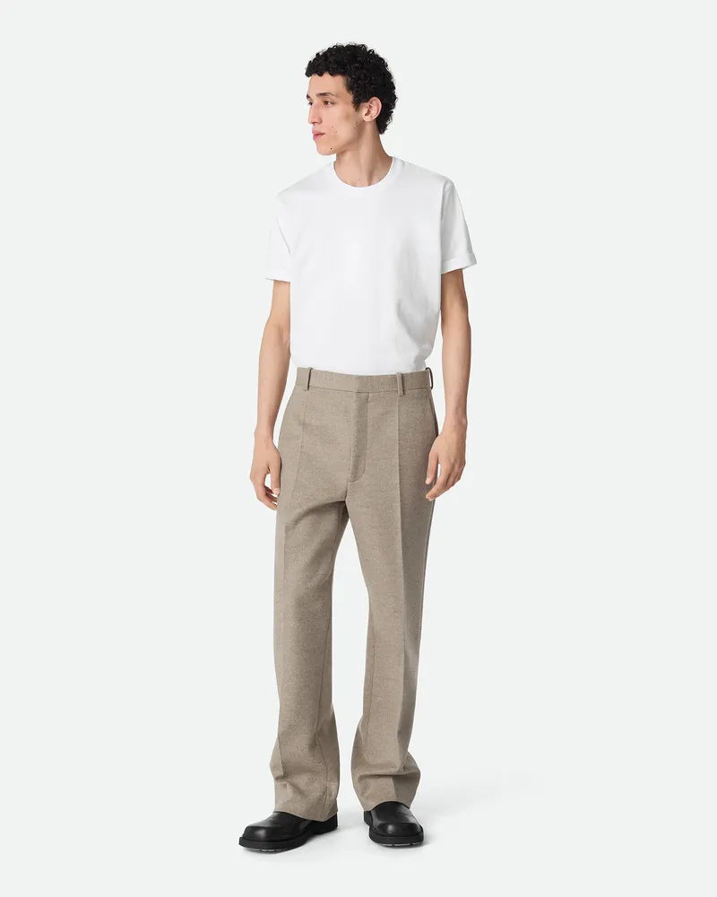 Bottega Veneta Hose Aus Wolle Und Kaschmir Sandshell