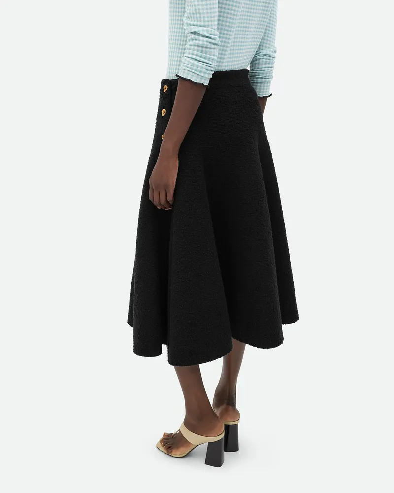 Bottega Veneta Rock Aus Boucléwolle Black