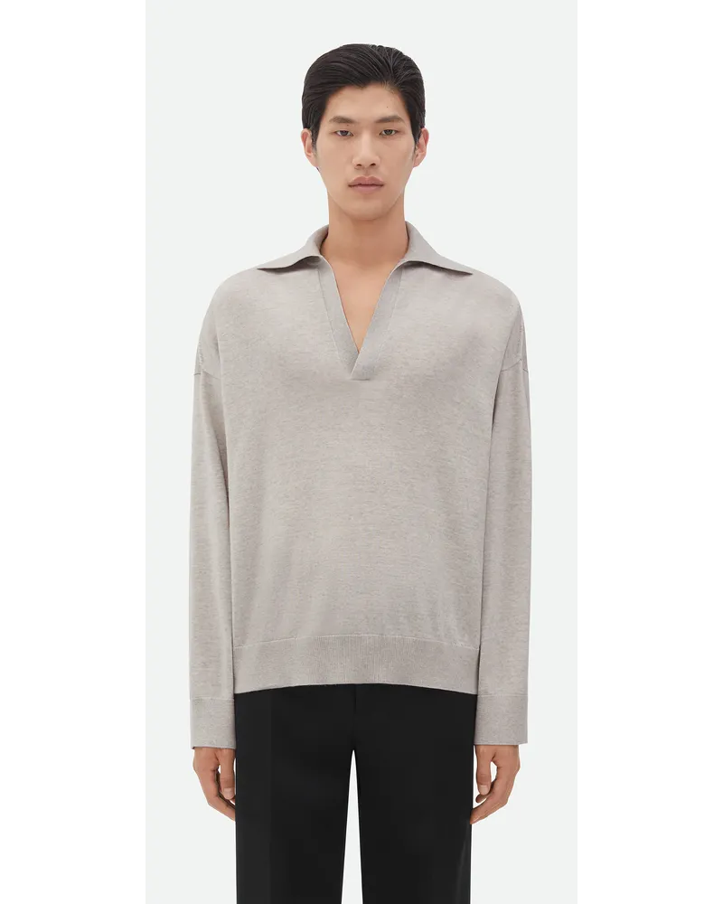 Bottega Veneta Pullover Mit Polokragen Au Leichter Wolle Light