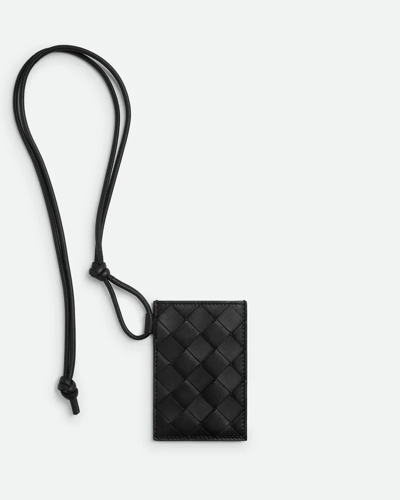 Bottega Veneta Intrecciato Kartenetui Black
