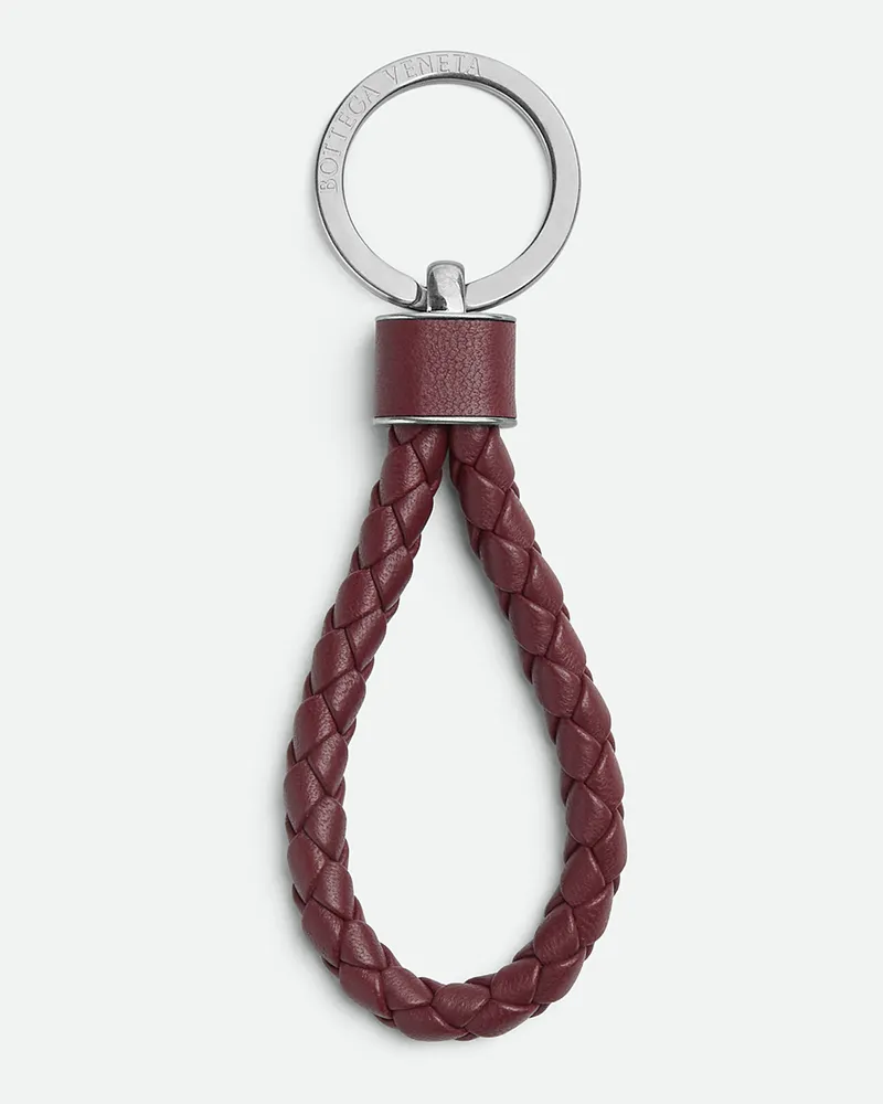 Bottega Veneta Intreccio Schlüsselring Barolo