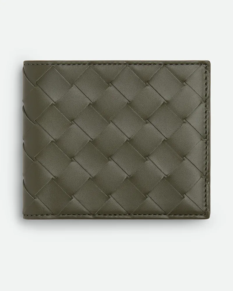 Bottega Veneta Intrecciato Bi-fold Portemonnaie - Grün - Herren Grün