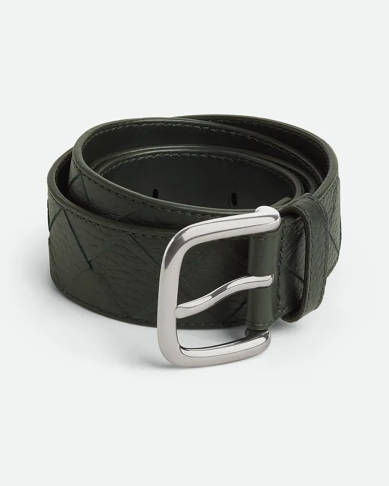 Bottega Veneta Intrecciato Taurillon Gürtel - Grün - Herren 100 % Kalbsleder Grün