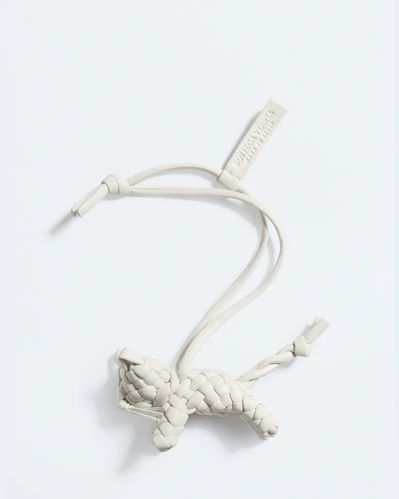 Bottega Veneta Katzen-charm - Weiss - Unisex - 100 % Kalbsleder Weiss