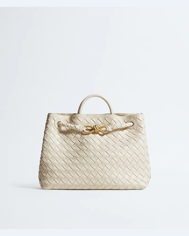 Bottega Veneta Andiamo - Weiss - Damen - 100 % Lammleder Weiss