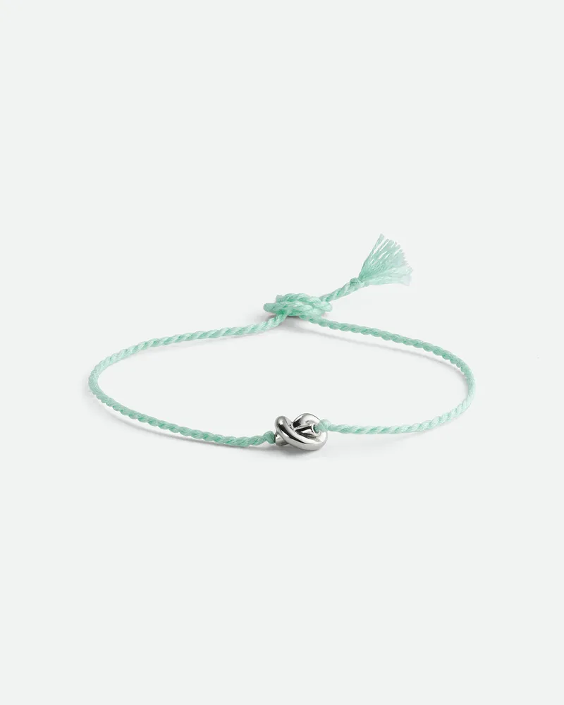 Bottega Veneta Freundschaftsarmband - Blau - Unisex 50 % Seide & 50 % Sterlingsilber Blau