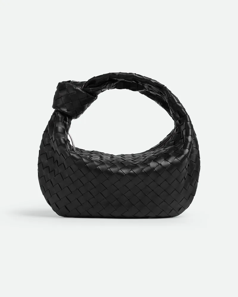 Bottega Veneta Kleine Jodie - Schwarz - Unisex - Lammleder Schwarz
