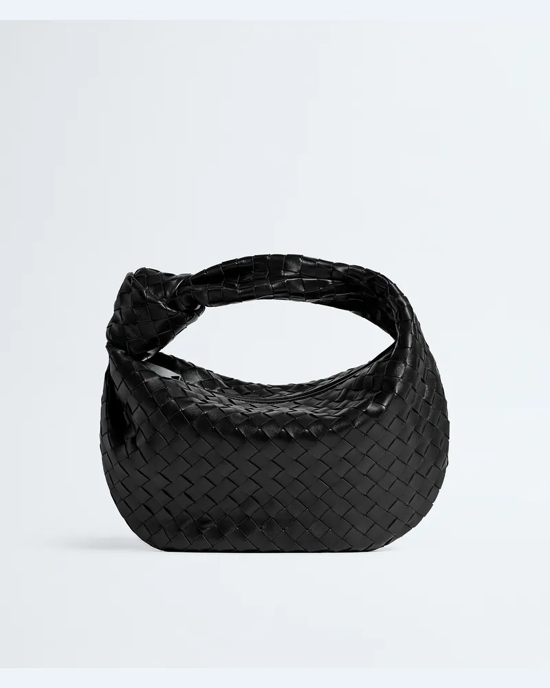 Bottega Veneta Kleine Jodie - Schwarz - Unisex - 100 % Lammleder Schwarz