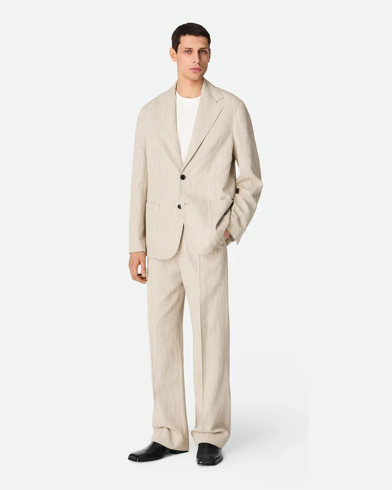 Bottega Veneta Jacke aus Viskose und Seide-Grau - Herren Grau