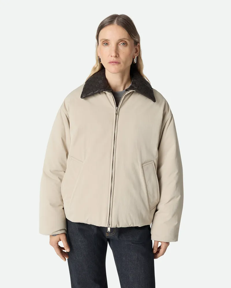 Bottega Veneta Steppjacke Aus Technischem Nylon - Grau & Silberfarben - Damen 100 % Polyamid Grau