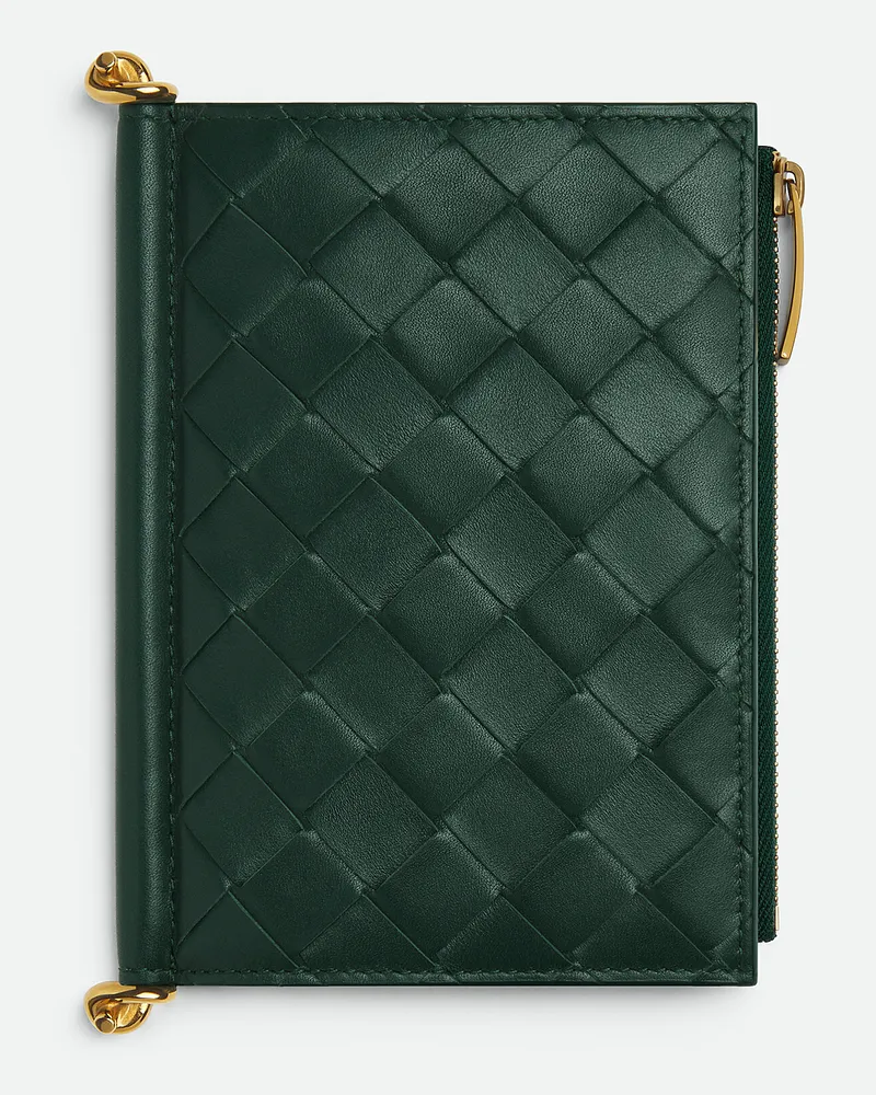 Bottega Veneta Mittelgroßes Solstice Bi-fold Portemonnaie - Grün - Damen - 100% Kalbsleder Grün