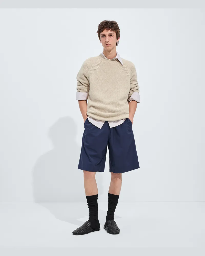 Bottega Veneta Funktionsshorts-Grau & Silberfarben - Herren Grau