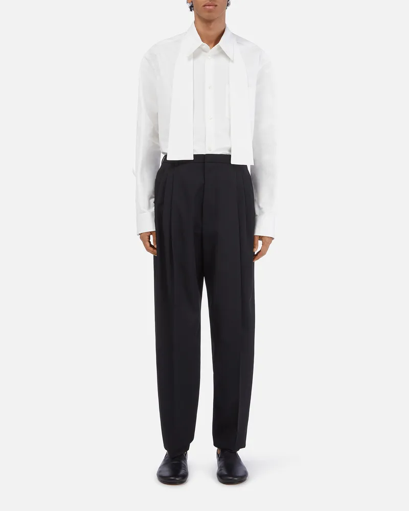 Bottega Veneta Leichte Wollhose - Schwarz - Herren 100 % Wolle Schwarz