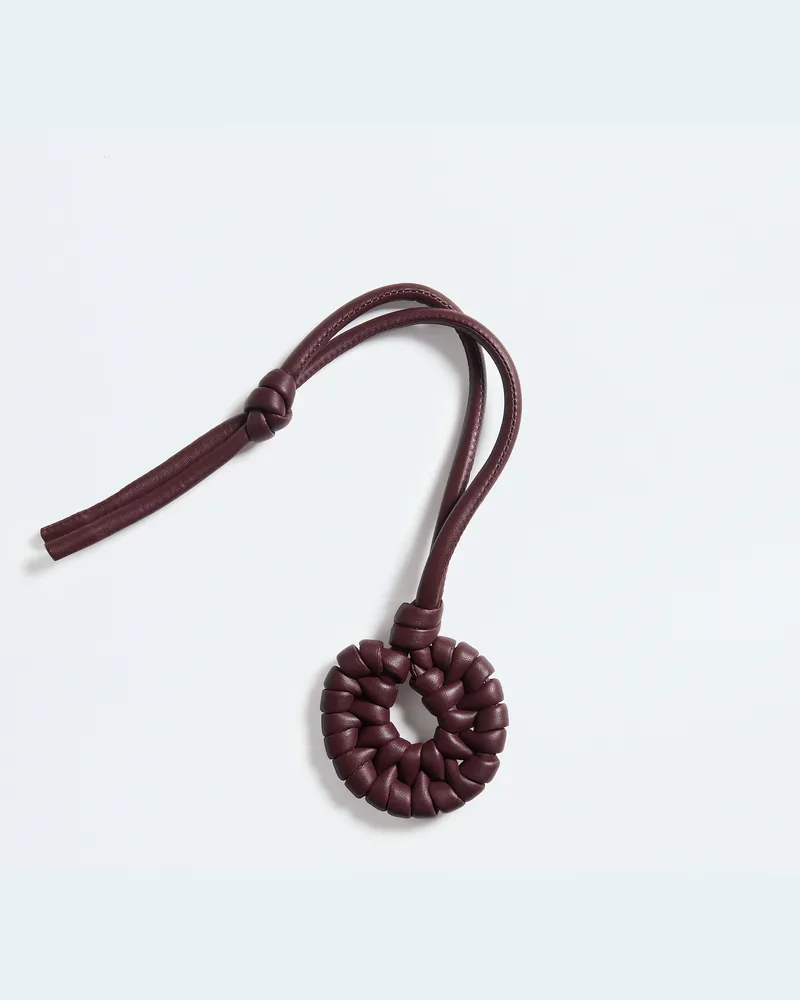 Bottega Veneta Charm Mit Geknoteter Muschel - Bordeaux - Herren Bordeaux