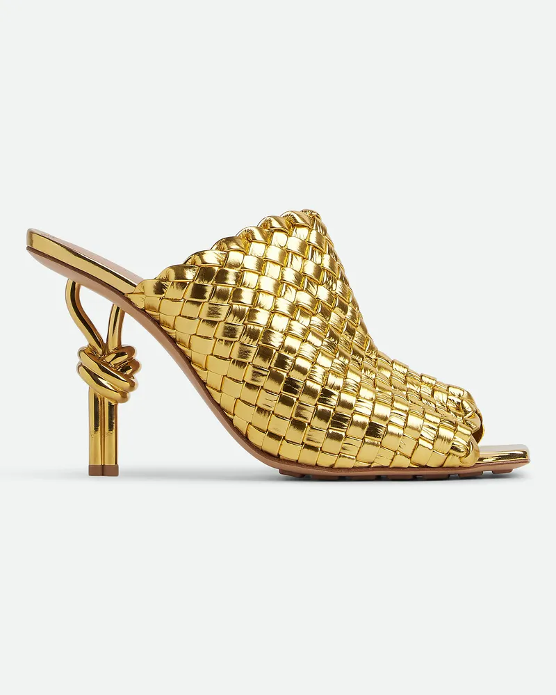 Bottega Veneta Knot Mules - Gold - Damen 100% Kalbsleder Gold