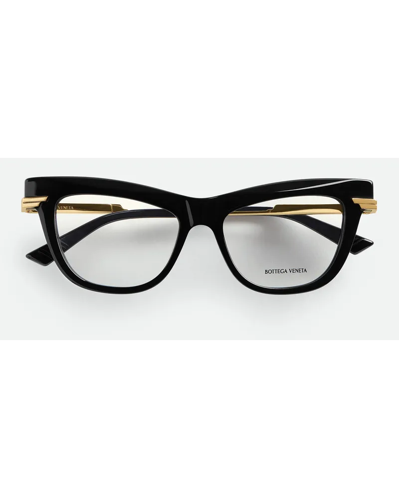 Bottega Veneta Classic Recycled e Cat Eye Brille Black