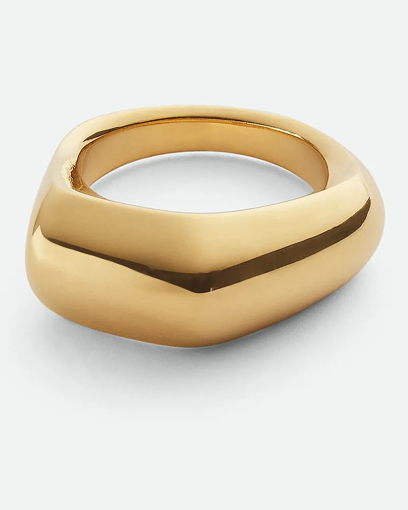 Bottega Veneta Kleiner Fin Ring Yellow