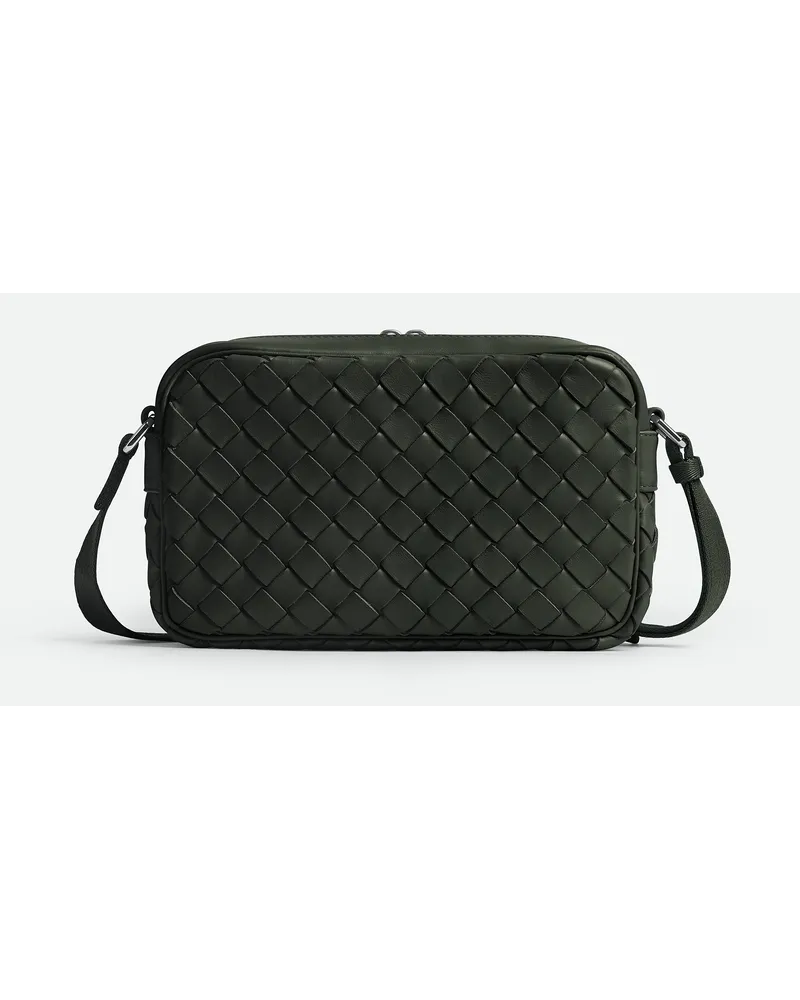 Bottega Veneta Kleine Intrecciato Kameratasche Dark