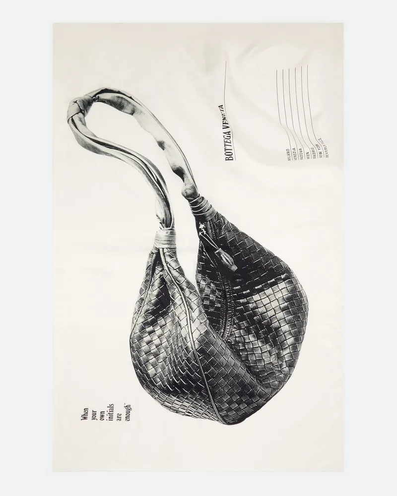 Bottega Veneta Bedrucktes Halstuch Aus Seidentwill - Schwarz - Damen - Seide Schwarz