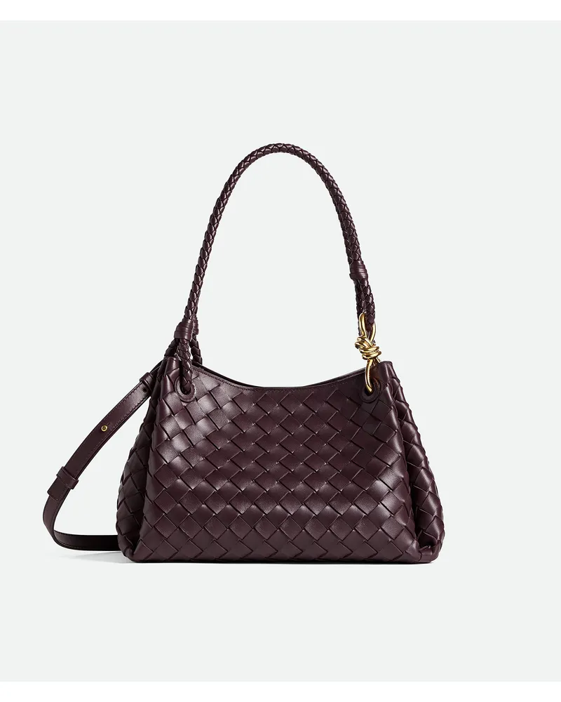 Bottega Veneta Parachute - Bordeaux - Damen - 100 % Lammleder Bordeaux