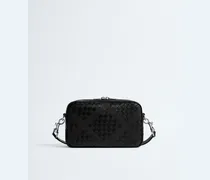 Kleine Intrecciato Camera Bag-Schwarz - Herren