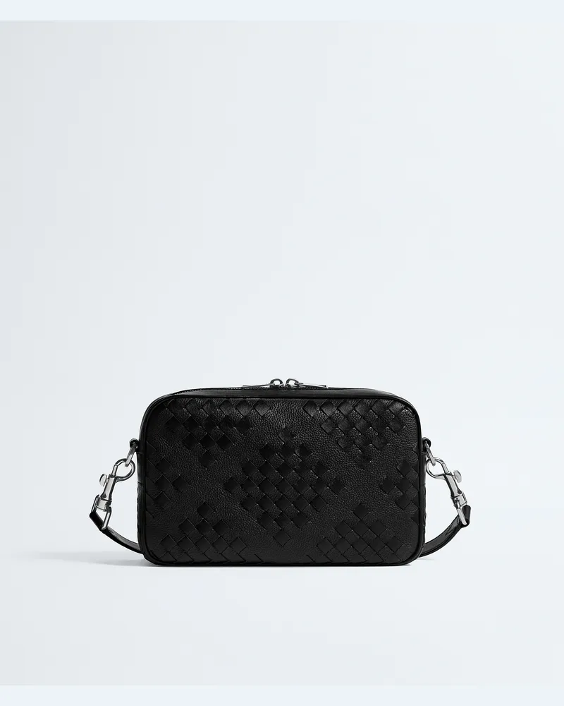Bottega Veneta Kleine Intrecciato Camera Bag-Schwarz - Herren Schwarz