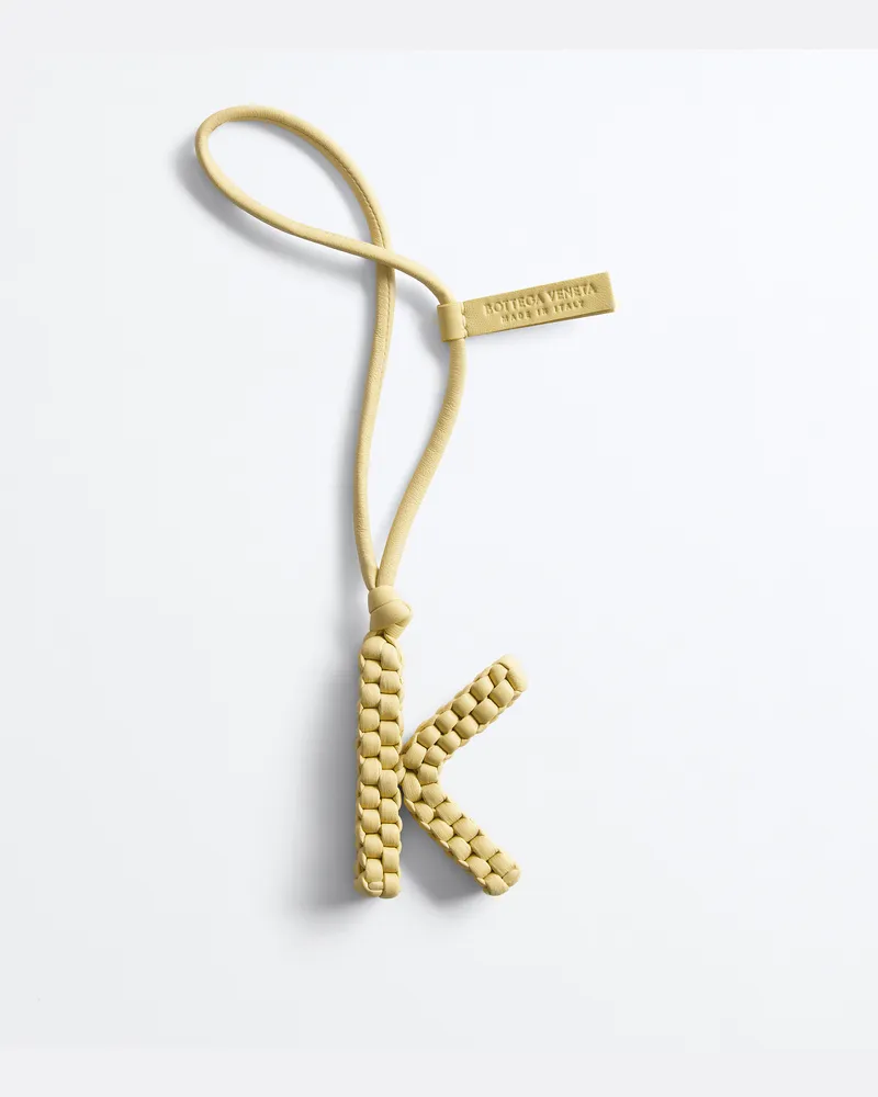 Bottega Veneta Buchstabe K-Charm-Gelb - Unisex Gelb