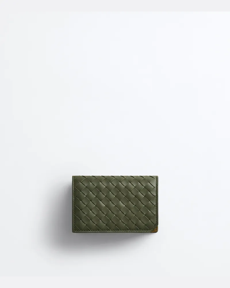 Bottega Veneta Intrecciato Piccolo Visitenkartenetui -Grün - Herren Grün