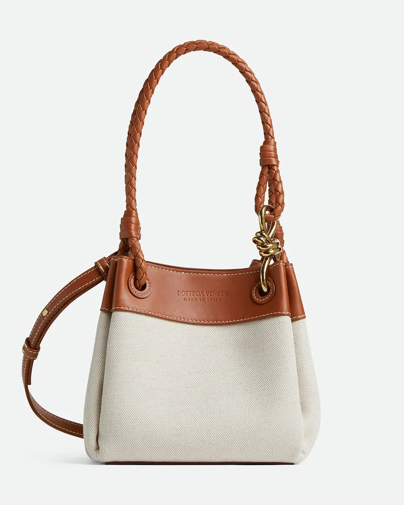 Bottega Veneta Kleine Parachute - Braun - Damen - 40 % Baumwolle, 20 % Leinen & 20 % Polyurethan Braun