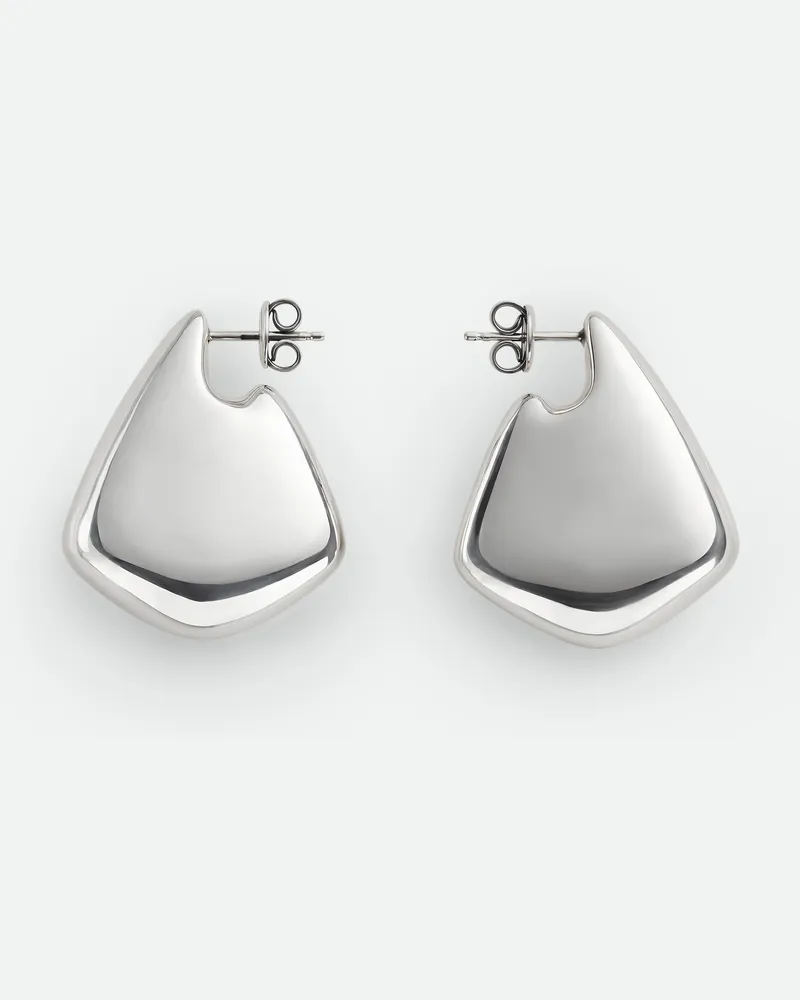 Bottega Veneta Kleine Fin Ohrringe - Silber - Damen - 100% Sterling Silver Silber