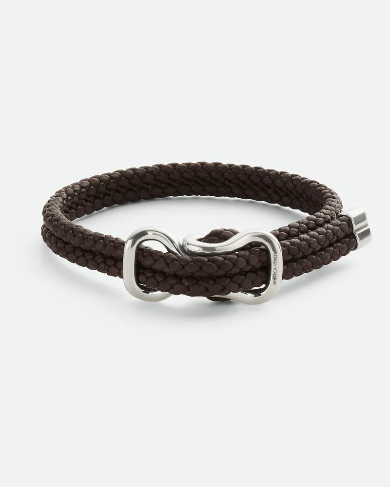 Bottega Veneta Leather Armband Fondant